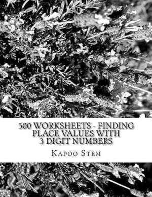 500 Worksheets - Finding Place Values with 3 Digit Numbers de Kapoo Stem