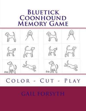 Bluetick Coonhound Memory Game de Gail Forsyth