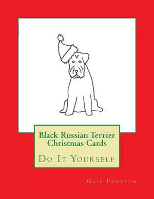 Black Russian Terrier Christmas Cards de Gail Forsyth