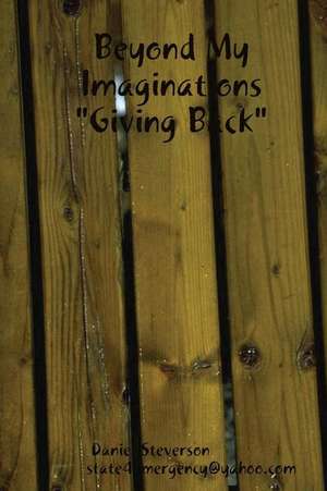 Beyond My Imaginations Giving Back de Daniel Steverson