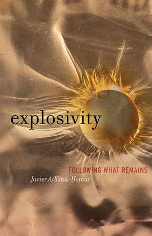 Explosivity: Following What Remains de Javier Arbona-Homar