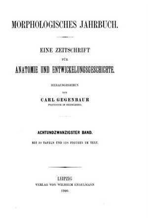 Morphologisches Jahrbuch de Carl Gegenbaur