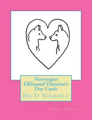 Norwegian Elkhound Valentine's Day Cards de Gail Forsyth