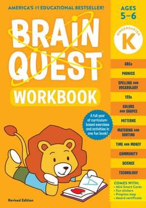 Brain Quest Workbook: Kindergarten Revised Edition de Workman Publishing