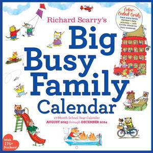 Richard Scarry Big Busy Family 2024 Wall Calendar: Track Every Family Member's Daily Activities de Workman Calendars