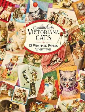 Cynthia Hart's Victoriana Cats: 12 Wrapping Papers and Gift Tags de Cynthia Hart