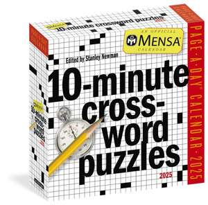 Mensa(r) 10-Minute Crossword Puzzles Page-A-Day(r) Calendar 2025 de Stanley Newman