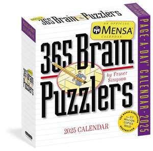 Mensa® 365 Brain Puzzlers Page-A-Day® Calendar 2025 de Fraser Simpson