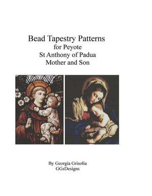 Bead Tapestry Patterns for Peyote St. Anthony of Padua, Mother and Son de Georgia Grisolia