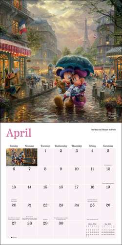 Disney Dreams Collection by Thomas Kinkade Studios: 2025 Wall Calendar de Thomas Kinkade