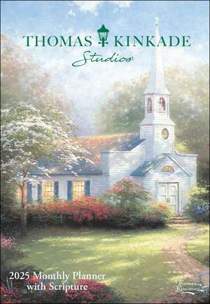 Thomas Kinkade Studios 12-Month 2025 Monthly Pocket Planner Calendar with Scripture de Thomas Kinkade