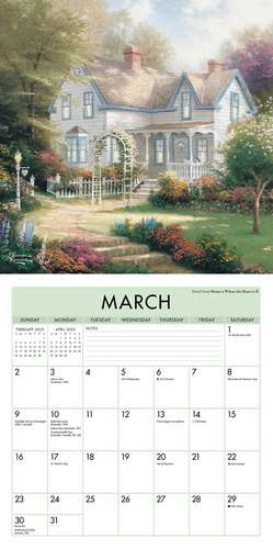 Thomas Kinkade Studios 2025 Mini Wall Calendar de Thomas Kinkade