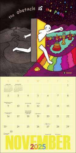 Rainbow Brainskull 2025 Wall Calendar de Ramin Nazer