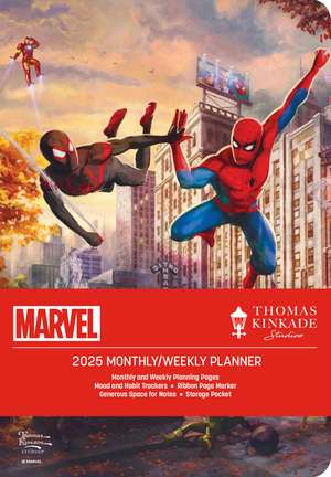 Marvel's Spider-Man and Friends: The Ultimate Alliance by Thomas Kinkade Studios 12-Month 2025 Monthly/Weekly Planner Calendar de Thomas Kinkade Studios