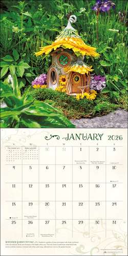 Fairy Houses 2026 Wall Calendar de Sally J Smith