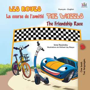 The Wheels The Friendship Race (French English Bilingual Children's Book) de Kidkiddos Books