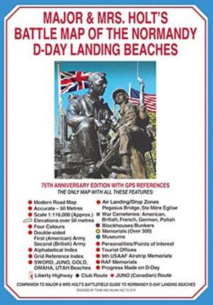 Major & Mrs Holt's Battle Map of The Normandy D-Day Landing Beaches (Map) de Tonie Holt