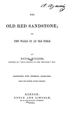 The Old Red Sandstone, Or, New Walks in an Old Field de Hugh Miller