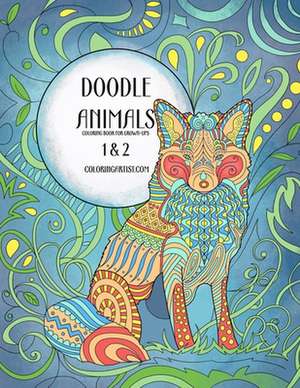 Doodle Animals Coloring Book for Grown-Ups 1 & 2 de Nick Snels