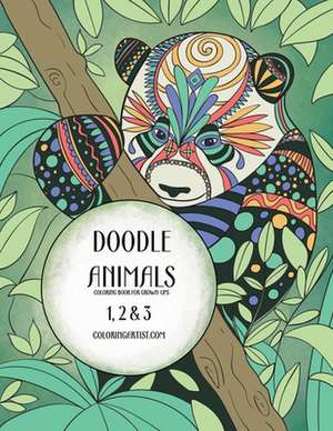 Doodle Animals Coloring Book for Grown-Ups 1, 2 & 3 de Nick Snels