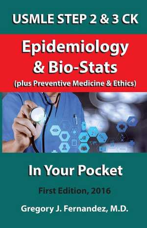 USMLE Step 2 Ck Epidemiology in Your Pocket de Gregory Fernandez