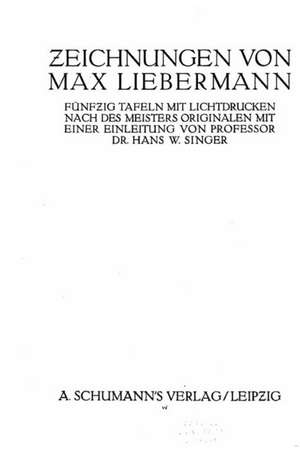 Zeichnungen Von Max Liebermann de Max Liebermann