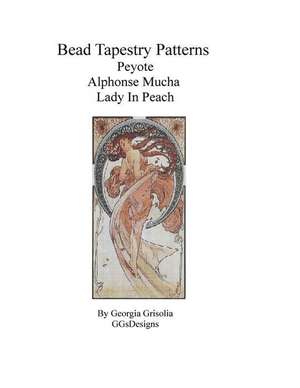 Bead Tapestry Patterns Peyote Alphonse Mucha Lady in Peach de Georgia Grisolia