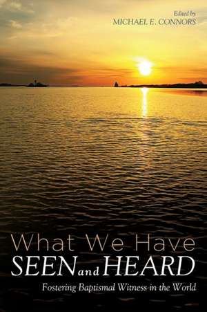 What We Have Seen and Heard de Michael E. Connors