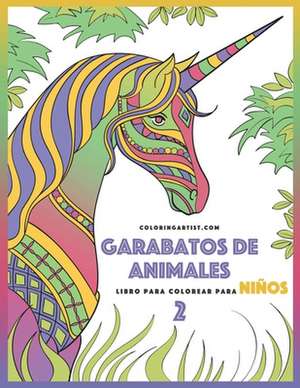 Garabatos de Animales Libro Para Colorear Para Ninos 2 de Nick Snels