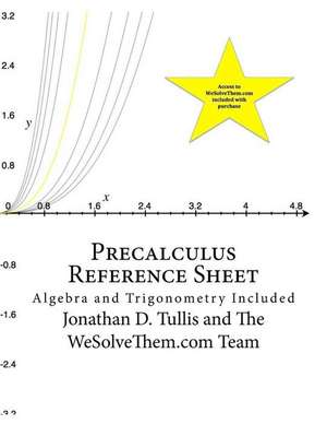 Precalculus Reference Sheet de Jonathan D. Tullis