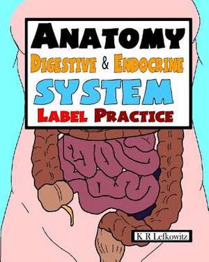 Anatomy Digestive & Endocrine System Label Practice de K. R. Lefkowitz