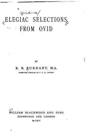 Elegiac Selections from Ovid de Ovid