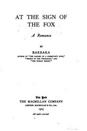 At the Sign of the Fox, a Romance de Barbara