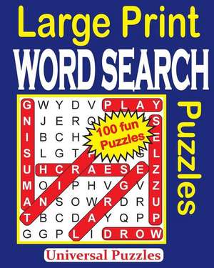 Large Print Word Search Puzzles de Universal Puzzles