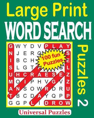 Large Print Word Search Puzzles de Universal Puzzles