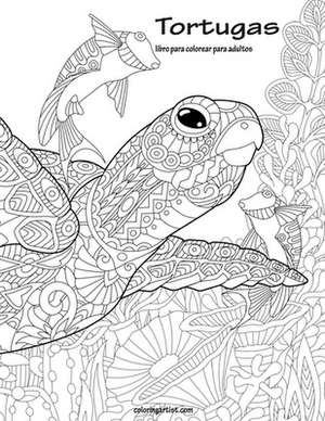 Tortugas Libro Para Colorear Para Adultos 1 de Nick Snels