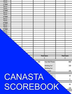 Canasta Scorebook de S. Smith