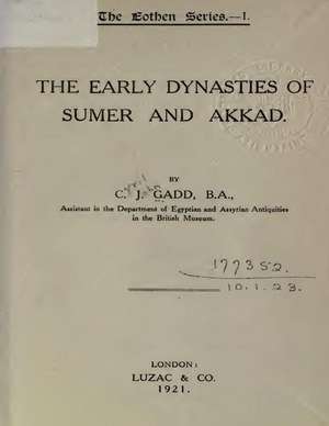 The Early Dynasties of Sumer and Akkad de C. J. Gadd B. a.