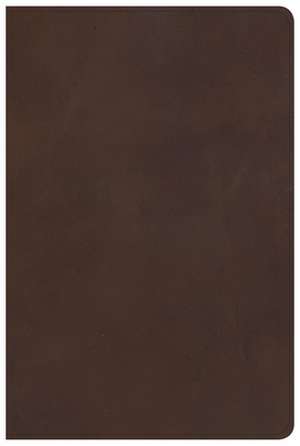 KJV Large Print Personal Size Reference Bible, Brown Genuine Leather, Indexed de Csb Bibles by Holman