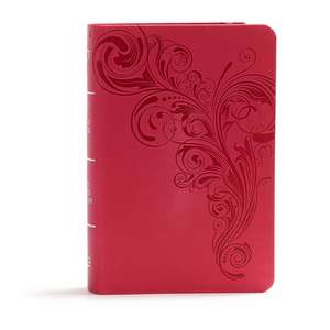 KJV Large Print Compact Reference Bible, Pink Leathertouch de Holman Bible Publishers