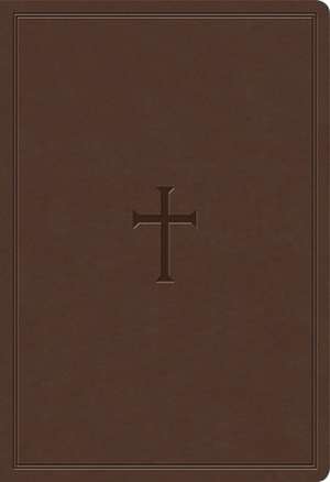 KJV Super Giant Print Reference Bible, Brown Leathertouch de Holman Bible Publishers