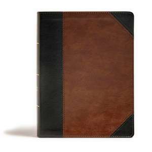 CSB Tony Evans Study Bible, Black/Brown Leathertouch, Indexed de Tony Evans