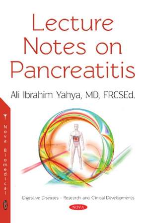 Lecture Notes on Pancreatitis de Ali Ibrahim Yahya