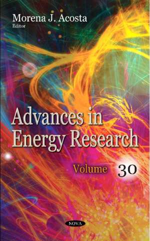 ACOSTA, M: Advances in Energy Research