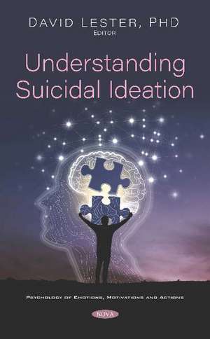 Understanding Suicidal Ideation de David Lester Ph.D.