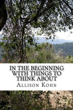 In the Beginning with Things to Think about de Allison Kohn