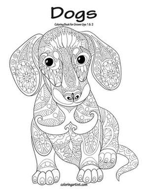 Dogs Coloring Book for Grown-Ups 1 & 2 de Nick Snels