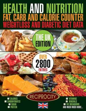 Health & Nutrition Fat, Carb & Calorie Counter, Weight Loss & Diabetic Diet Data UK de MR Marco Black