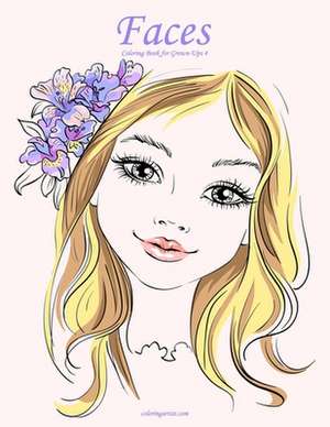 Faces Coloring Book for Grown-Ups 4 de Nick Snels