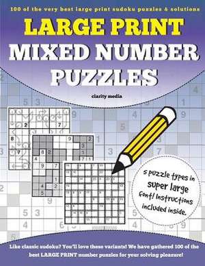 Large Print Mixed Number Puzzles de Clarity Media